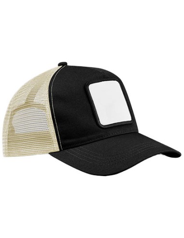 BEE-B636-Appliqué Patch 5 Panel Trucker